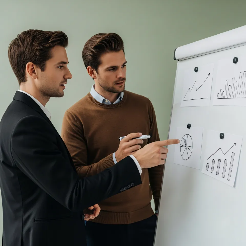 Profissionais analisando o mercado imobiliário